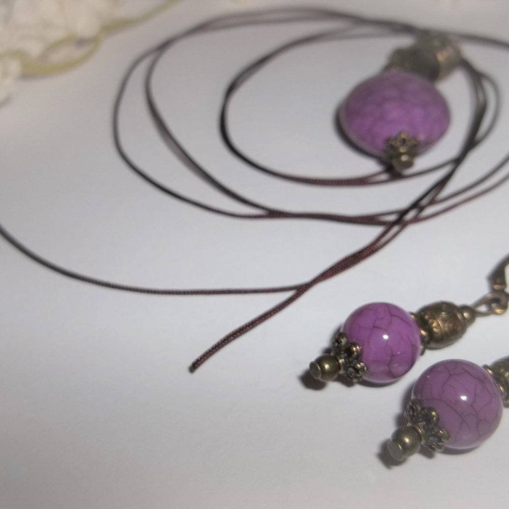Necklace Earring Set Matching Jewelry Gift Idea for Her Girl Woman Ladies 6194 - Picture 5 of 9